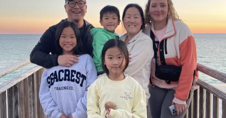 Gastfamilien & Vermittlung au pair mit gastfamilie am strand